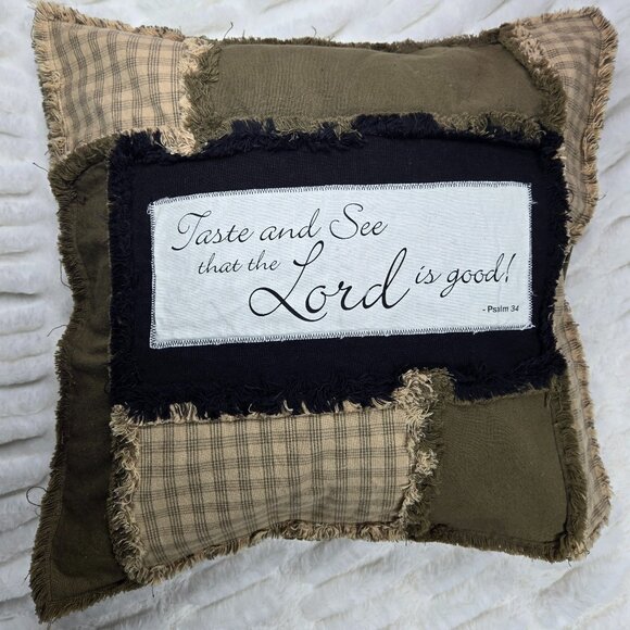 The Heavens Declare the Glory of God Rag Quilt Pillow Sham "New" Pillow Not Incl - Picture 3 of 4